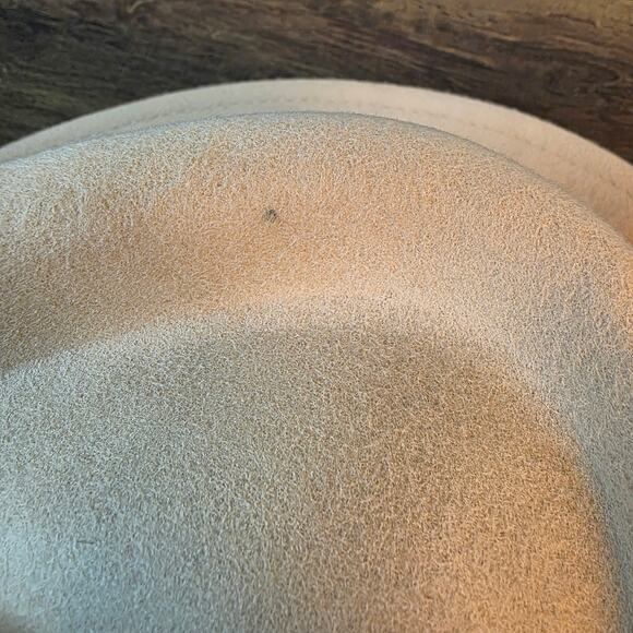 Crazy Train 100% Wool Wide Brim Fedora Hat Western Rancher Tan 57cm main image 4